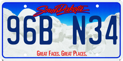 SD license plate 96BN34