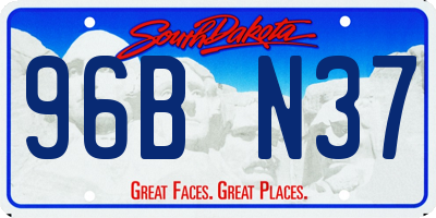 SD license plate 96BN37