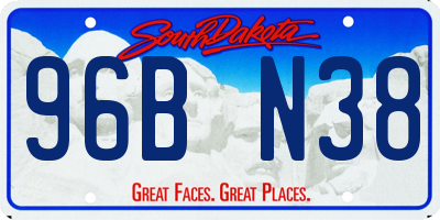 SD license plate 96BN38