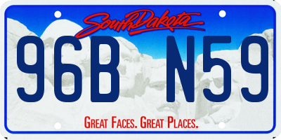 SD license plate 96BN59
