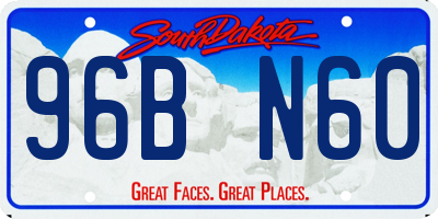 SD license plate 96BN60