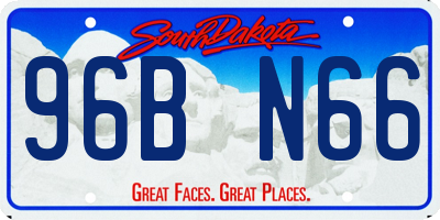 SD license plate 96BN66