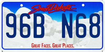 SD license plate 96BN68