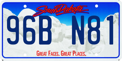 SD license plate 96BN81