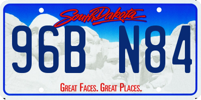 SD license plate 96BN84