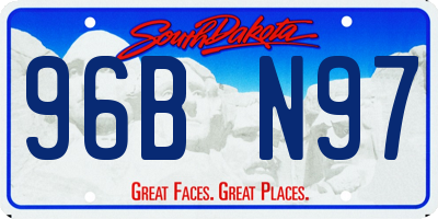 SD license plate 96BN97