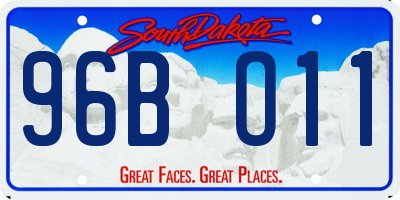 SD license plate 96BO11