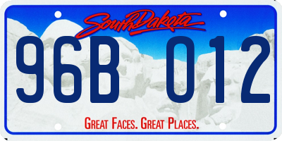 SD license plate 96BO12
