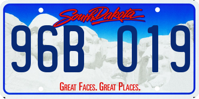 SD license plate 96BO19
