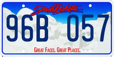 SD license plate 96BO57