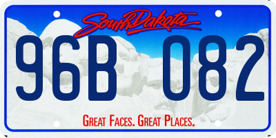 SD license plate 96BO82