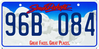 SD license plate 96BO84