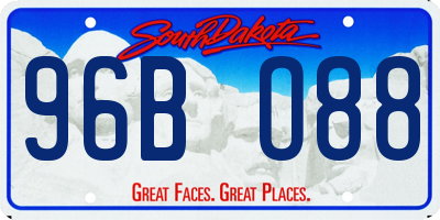 SD license plate 96BO88