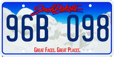 SD license plate 96BO98