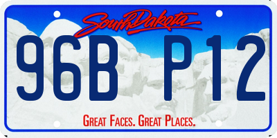 SD license plate 96BP12