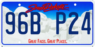 SD license plate 96BP24