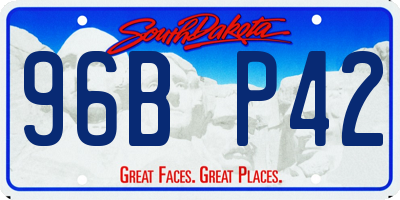 SD license plate 96BP42