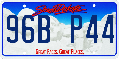 SD license plate 96BP44