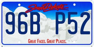SD license plate 96BP52