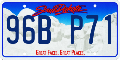 SD license plate 96BP71