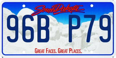 SD license plate 96BP79