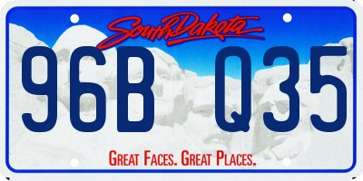 SD license plate 96BQ35