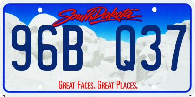 SD license plate 96BQ37