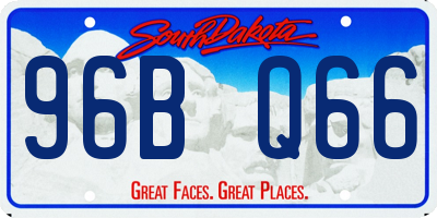 SD license plate 96BQ66