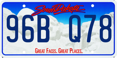 SD license plate 96BQ78