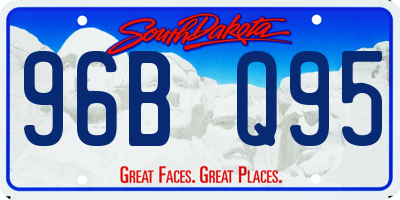 SD license plate 96BQ95