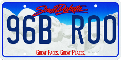 SD license plate 96BR00