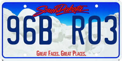 SD license plate 96BR03
