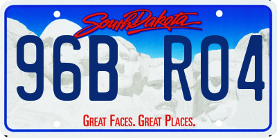 SD license plate 96BR04