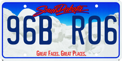 SD license plate 96BR06