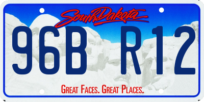 SD license plate 96BR12