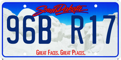 SD license plate 96BR17