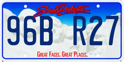SD license plate 96BR27