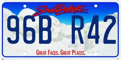 SD license plate 96BR42