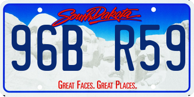 SD license plate 96BR59