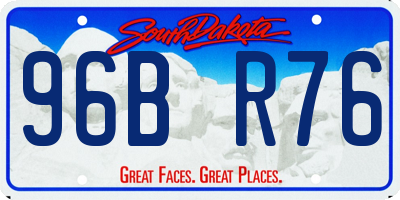 SD license plate 96BR76