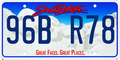 SD license plate 96BR78
