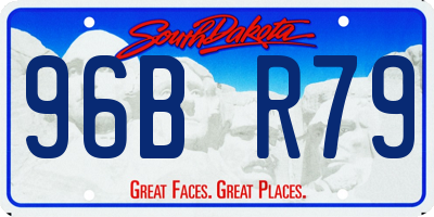 SD license plate 96BR79
