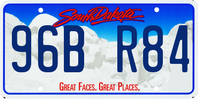 SD license plate 96BR84