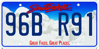 SD license plate 96BR91