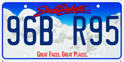SD license plate 96BR95