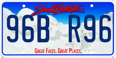 SD license plate 96BR96
