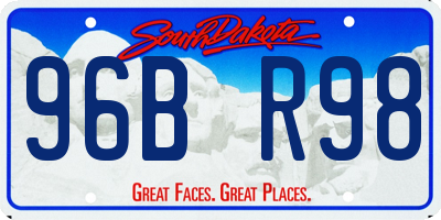 SD license plate 96BR98