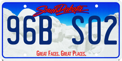 SD license plate 96BS02