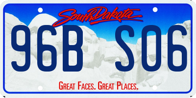 SD license plate 96BS06