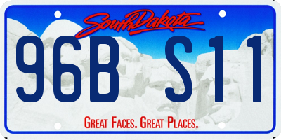 SD license plate 96BS11